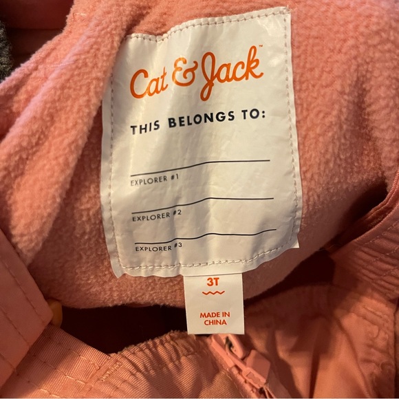Girls snow pants size 3t cat and Jack pink - Picture 2 of 9